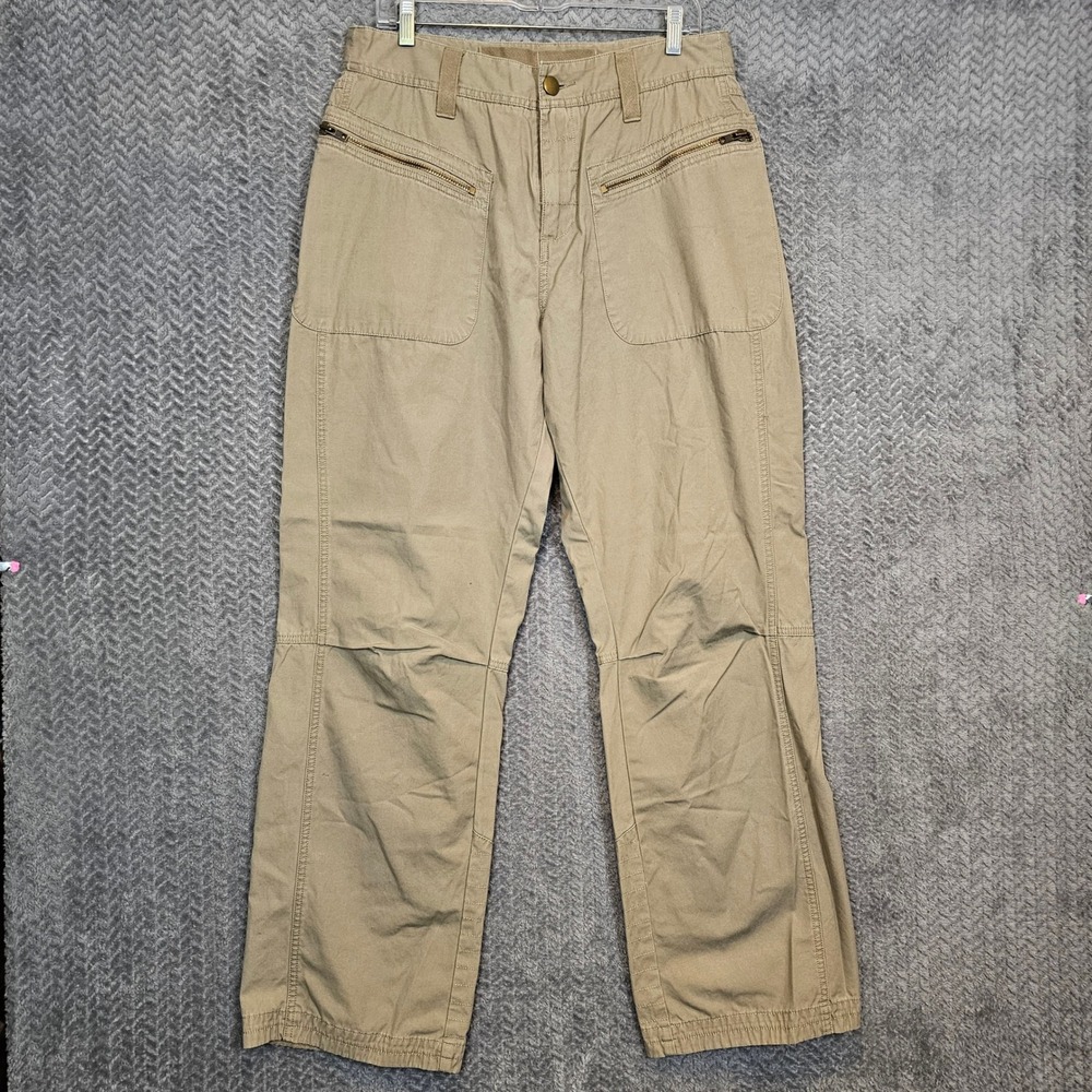 Vtg Gap Cargo Pants Mens 33x34 Khaki Beige Straight Leg 90s Y2K Utility Grunge